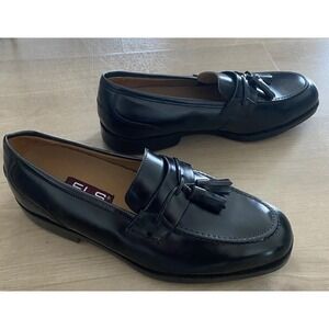 NEW FLORSHEIM Black Leather Mens Shoes Tassel Loafers Sz 8 D